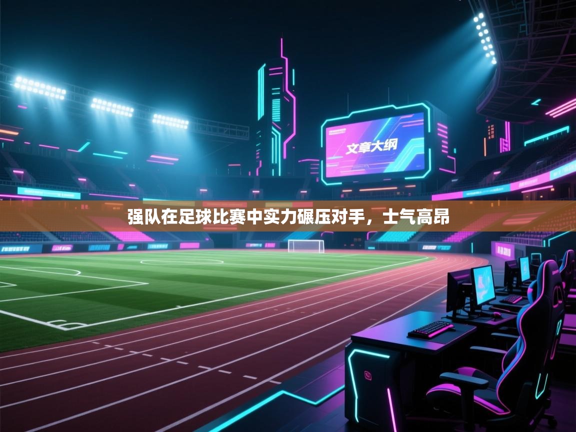 强队在足球比赛中实力碾压对手，士气高昂  第1张